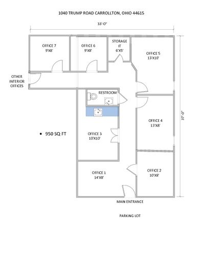 Professional Office Space: 1040 Trump Rd NW, Carrollton, OH 44615